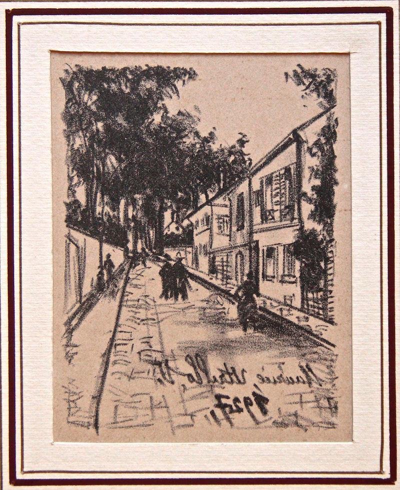 Streewalkers - Original Lithograph by Maurice Utrillo - 1927