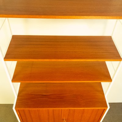 String Shelf with Cabinet Module in Teak, 1960s-PRK-2034038