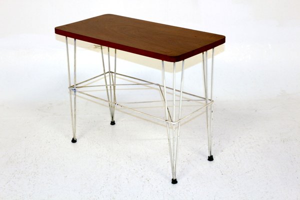 Stringbord Mahogany Side Table, Sweden, 1950s-GEK-925745