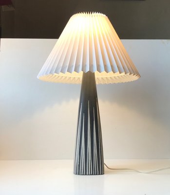 Striped Ceramic Table Lamp by Svend Aage Holm Sorensen for Søholm, 1960s-LCR-928967