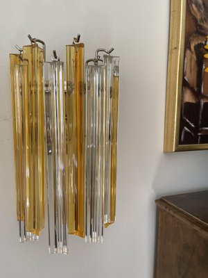 Striped Murano Glass Wall Lamp-ARN-1375061