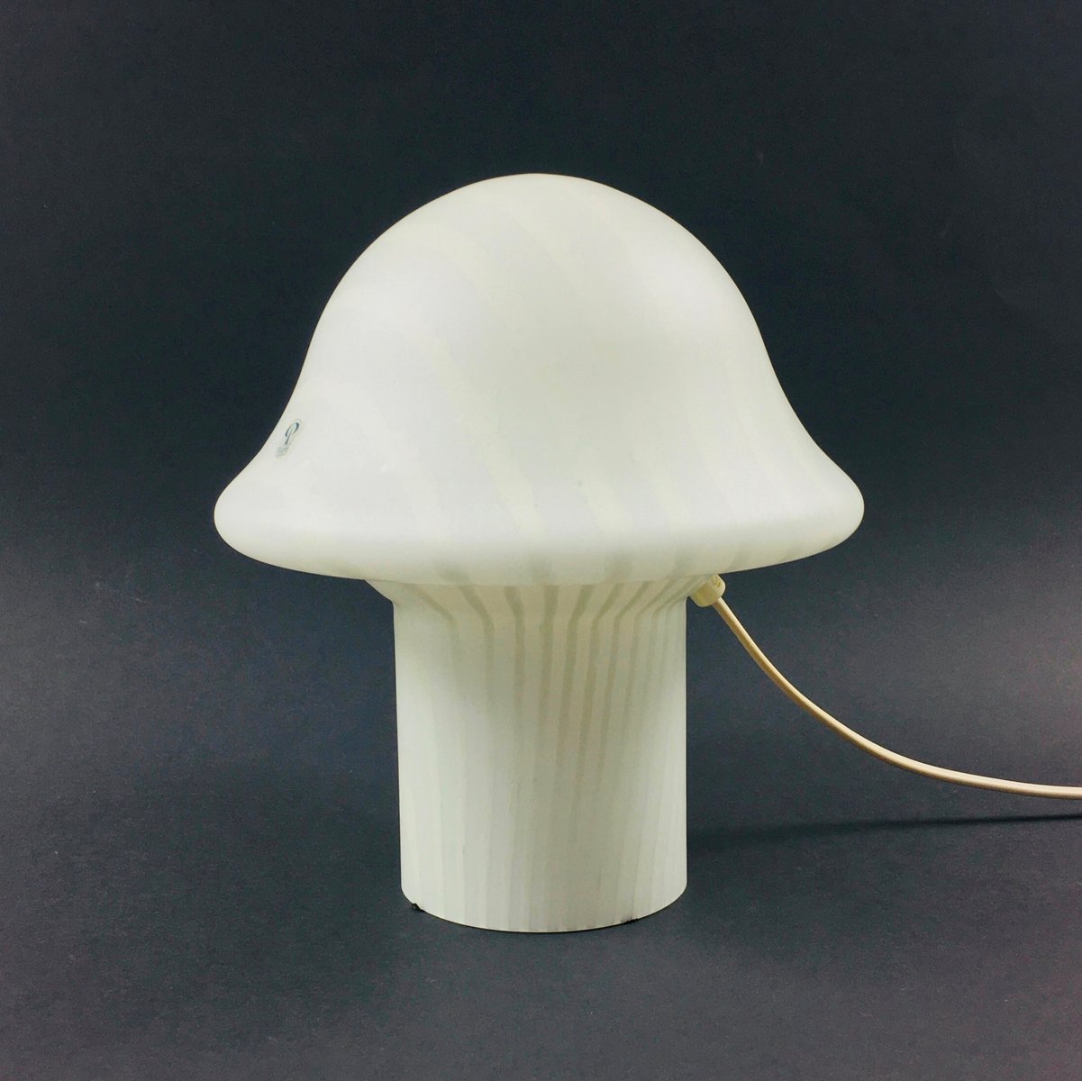 Striped Mushroom Table Lamp from Peill & Putzler, Germany, 1970s