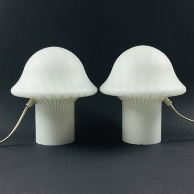 Striped Mushroom Table Lamps from Peill & Putzler, 1970s, Set of 2-BMM-1807968