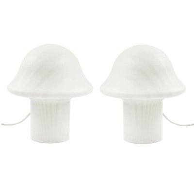 Striped Mushroom Table Lamps from Peill & Putzler, 1970s, Set of 2-BMM-1807968