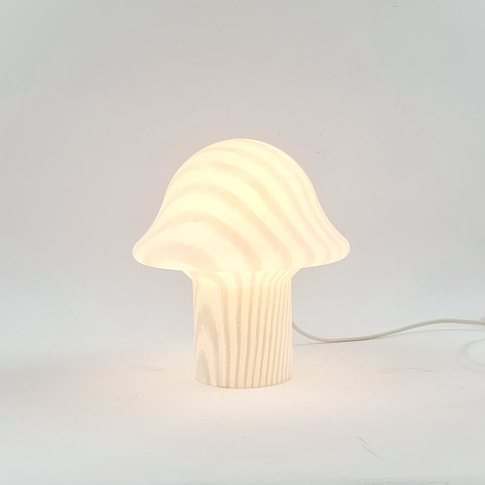 Striped Mushroom Table Lamps from Peill & Putzler, 1970s, Set of 2