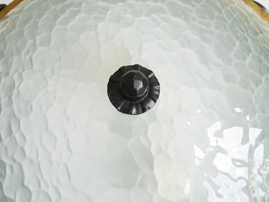 Structured Glass Ceiling Lamp, 1970s-BLG-1290735