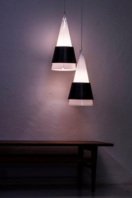 Struten Pendant Lamps by Hans Bergström for Ateljé Lyktan, 1950s, Set of 2-KO-635198