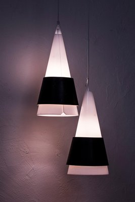 Struten Pendant Lamps by Hans Bergström for Ateljé Lyktan, 1950s, Set of 2-KO-635198