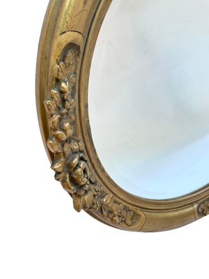 Stucco Mirror with a Flower Motif-FSD-1357997