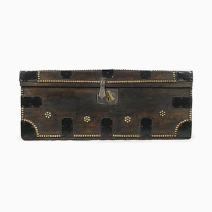 Studded Wooden Trunk, 1920s-NQ-653990