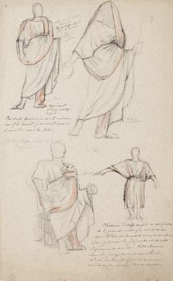 Studies for Costumes Pencil and Pastel by Georges Antoine Rochegrosse-ZCI-778562