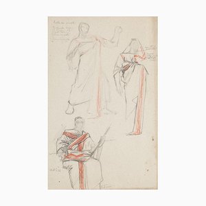 Studies for Costumes Pencil and Pastel by Georges Antoine Rochegrosse-ZCI-778565