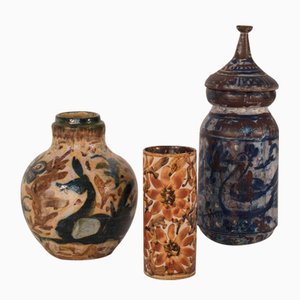 Studio Art Pottery Vases, Set of 3-AOI-1420002