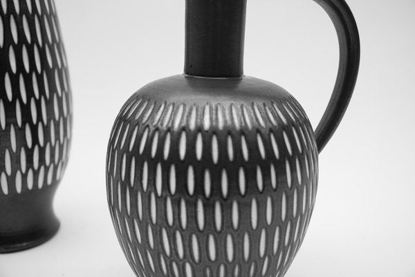 Studio Ceramic Vases by Wilhelm & Elly Kuch, Germany, 1960s, Set of 3-KQB-1705084