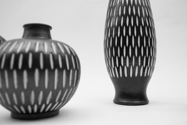 Studio Ceramic Vases by Wilhelm & Elly Kuch, Germany, 1960s, Set of 3-KQB-1705084