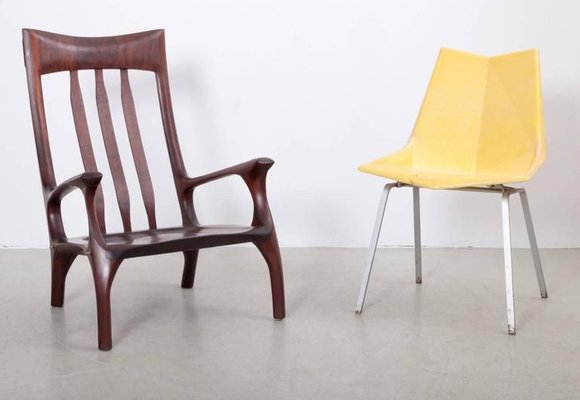 Studio Lounge Chair in Black Walnut by Ben Rouzie, 1960s-SFD-631569