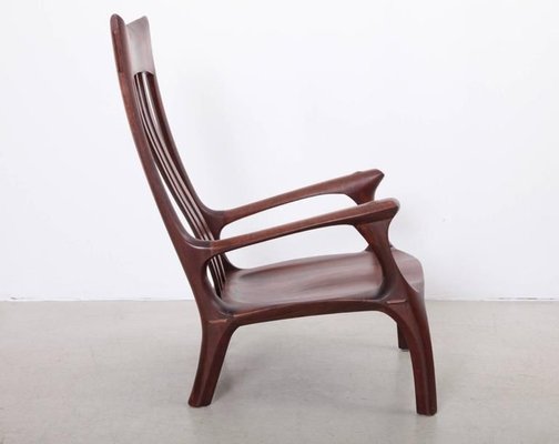 Studio Lounge Chair in Black Walnut by Ben Rouzie, 1960s-SFD-631569