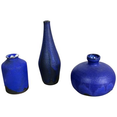 Studio Pottery Ceramic Vases by Gerhard Liebenthron, Germany, 1960s, Set of 3-QZ-1053084