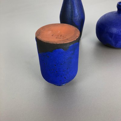 Studio Pottery Ceramic Vases by Gerhard Liebenthron, Germany, 1960s, Set of 3-QZ-1053084