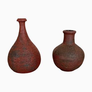 Studio Pottery Sculptural Objects by Gerhard Liebenthron, Germany, 1970s, Set of 2-QZ-1312769