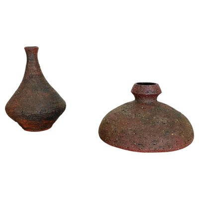 Studio Pottery Sculptural Objects Gerhard Liebenthron, Germany, 1970s, Set of 2-QZ-1312771