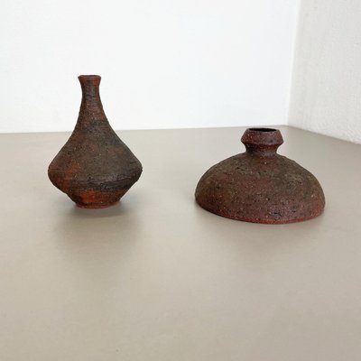 Studio Pottery Sculptural Objects Gerhard Liebenthron, Germany, 1970s, Set of 2-QZ-1312771