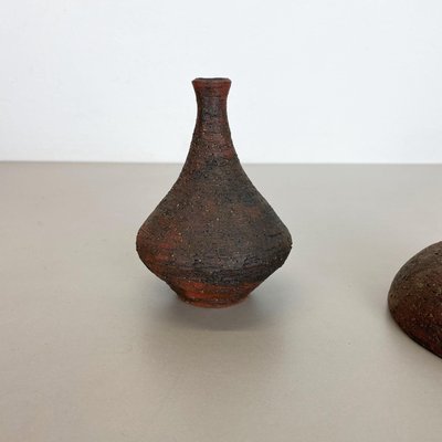 Studio Pottery Sculptural Objects Gerhard Liebenthron, Germany, 1970s, Set of 2-QZ-1312771