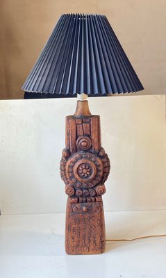 Studio Stoneware Sculptural Totem Table Lamp from Bernard Rooke, 1960s-LCR-1417052