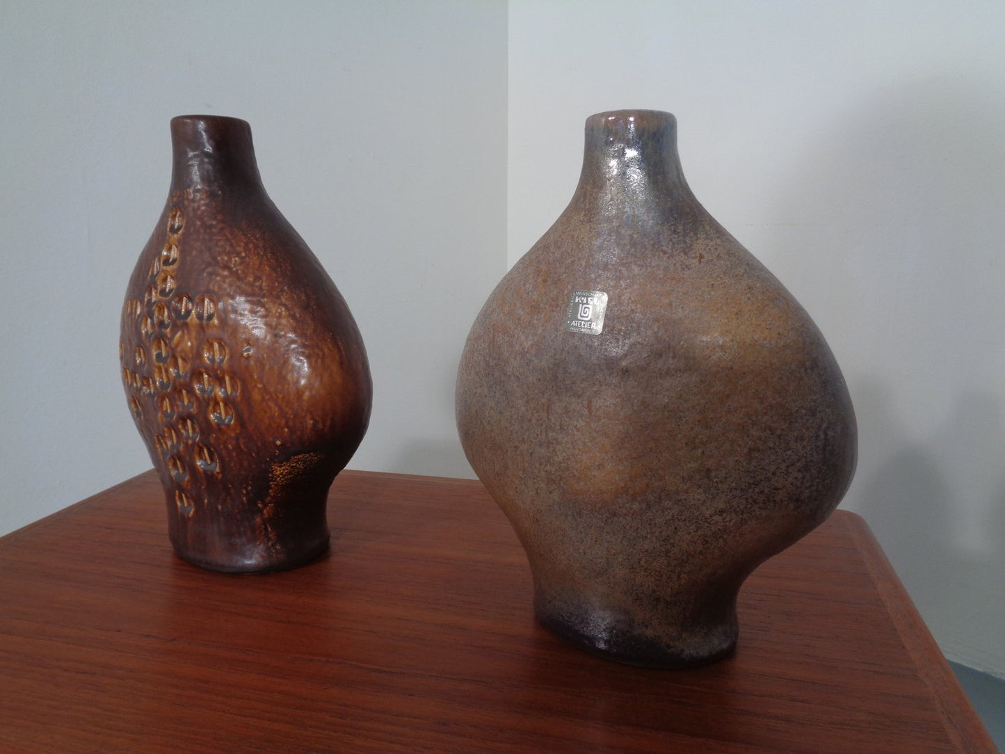 Studio Vases by Gerda Heuckeroth for Carstens Tönnieshof, 1960s, Set of 2