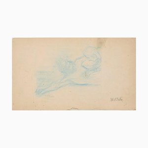 Study for Crucifix - Original Drawing by A. Willette - End of 19th Century End of 1th Century-ZCI-755614