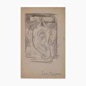 Study for Ex-Libris - Original Pencil Drawing by F. Comerre - Late 19th Century Late 19th Century-ZCI-760705