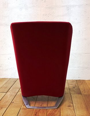 Styl Convertible Chair with Red Fabric-NMC-1316480