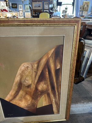 Stylized Female Figure, 1967, Large Oil on Canvas-UAI-2027597