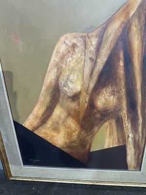 Stylized Female Figure, 1967, Large Oil on Canvas-UAI-2027597