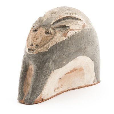 Stylized Ram's Head by Jules Agard for Vallauris, 1950s-GJR-1405177