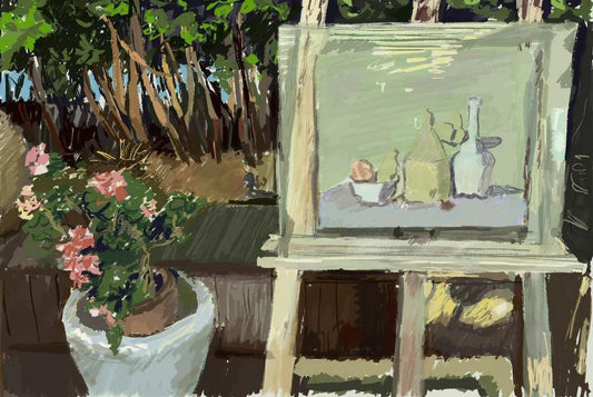 Su Yu, Morandi in the Garden, 2022, Digital Print