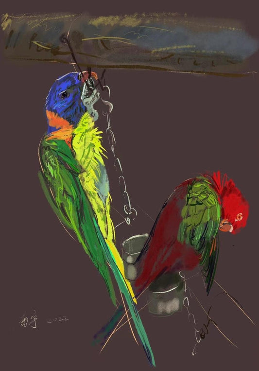 Su Yu, Parrot 2, 2022, Digital Print