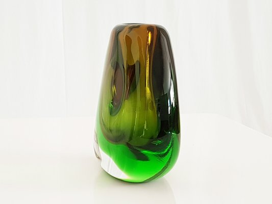 Submerged Glass Vase by Vladimir Mika for Moser, 1960s-RD-1780772