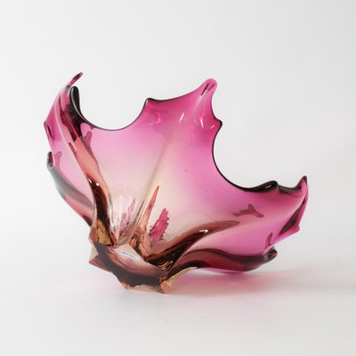 Submerged Murano Glass Bowl from Cristallo Venezia, 1960s-IXK-1185268