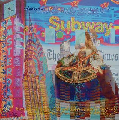 Subway Mixed Media Artwork by Alan Berg-KHH-542281