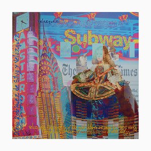 Subway Mixed Media Artwork by Alan Berg-KHH-542281