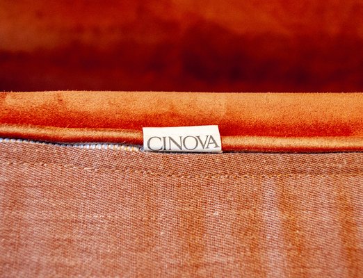 Suede Sofa Set by Antonello Mosca for Cinova Italia 1960s, Set of 3-VCV-952400