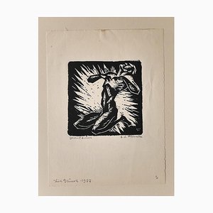 Suffering- Original Woodcut on Paper by Erikma Lawson Frimke - 1937 1937-ZCI-759664