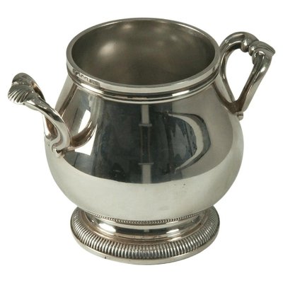 Sugar Pot in Silver Metal from Christofle, France-UR-1042458