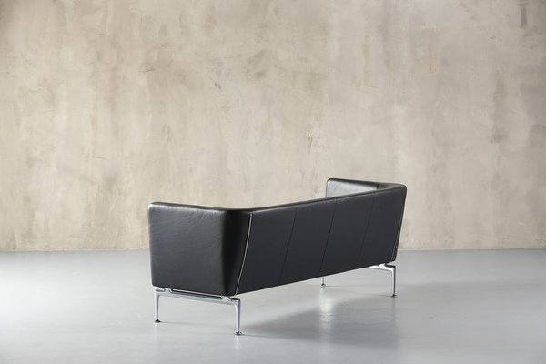 Suita Club Sofa in Black Leather by Charles and Ray Eames for Vitra-SPE-1802869