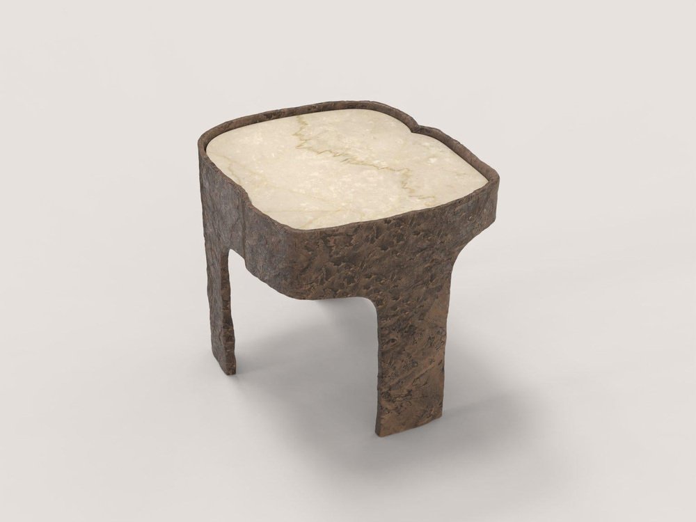 Sumatra Bronze V1 Side Table by Edizione Limitata