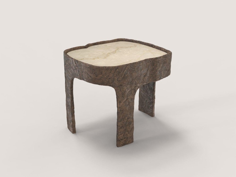 Sumatra Bronze V1 Side Table by Edizione Limitata