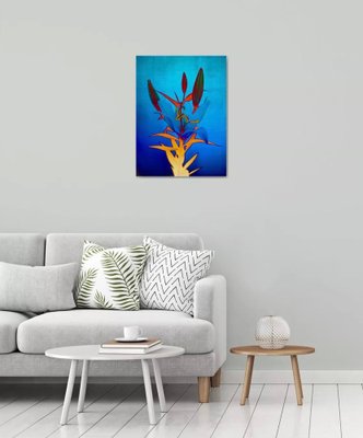 Sumit Mehndiratta, Blue Flame Lily, 2023, Archival Pigment Print on Canvas-CHG-2037290