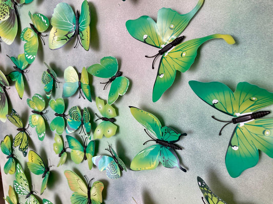 Sumit Mehndiratta, Butterfly Park 7, 2022, Mixed Media on Wood Panel