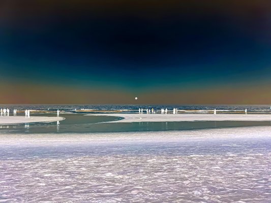 Sumit Mehndiratta, By the Polar Beach, 2023, Archival Pigment Print on Canvas-CHG-2037026